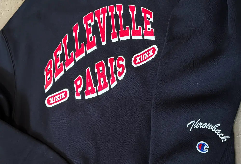 Sweat Noir 'Paris-Belleville' Champion