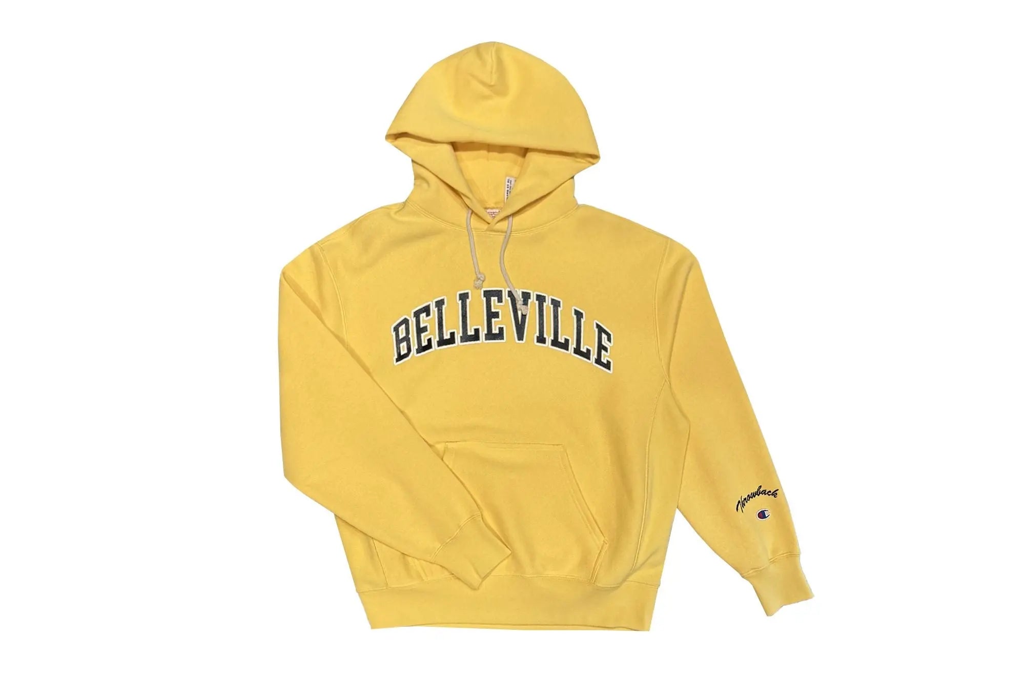 Sweat capuche Jaune et noir 'Belleville' Champion