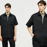 Taion Chemises Militaires Sans Doublure à Fermeture Eclair Taion