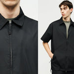 Taion Chemises Militaires Sans Doublure à Fermeture Eclair Taion