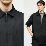 Taion Chemises Militaires Sans Doublure à Fermeture Eclair Taion