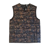 Taion Gilet col V en duvet Jungle Camo Taion