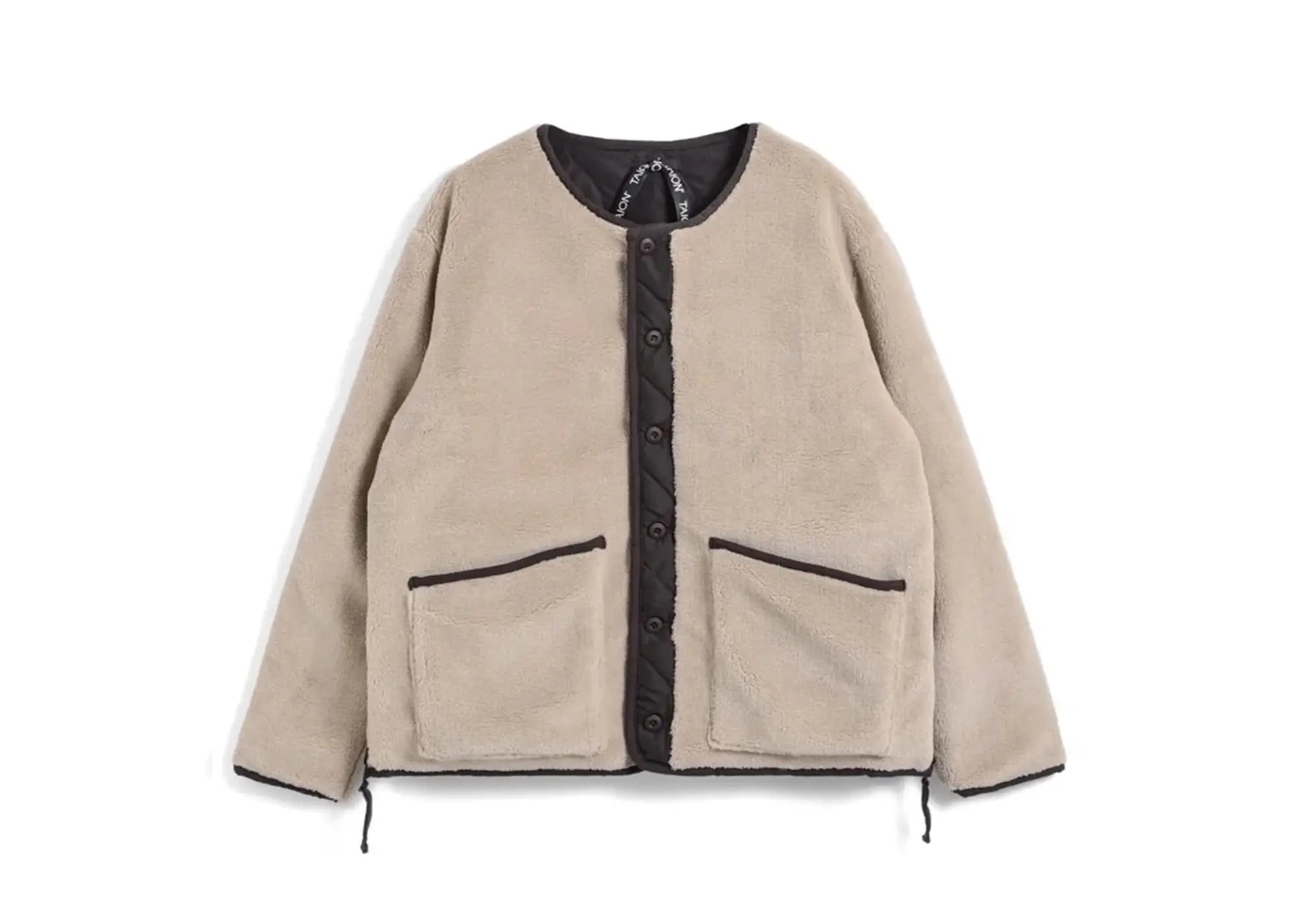 Taion MILITARY Reversible Crew-neck JACKET - Choco Taion