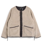 Taion MILITARY Reversible Crew-neck JACKET - Choco Taion