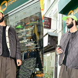 Taion MILITARY Reversible Crew-neck JACKET - Choco Taion