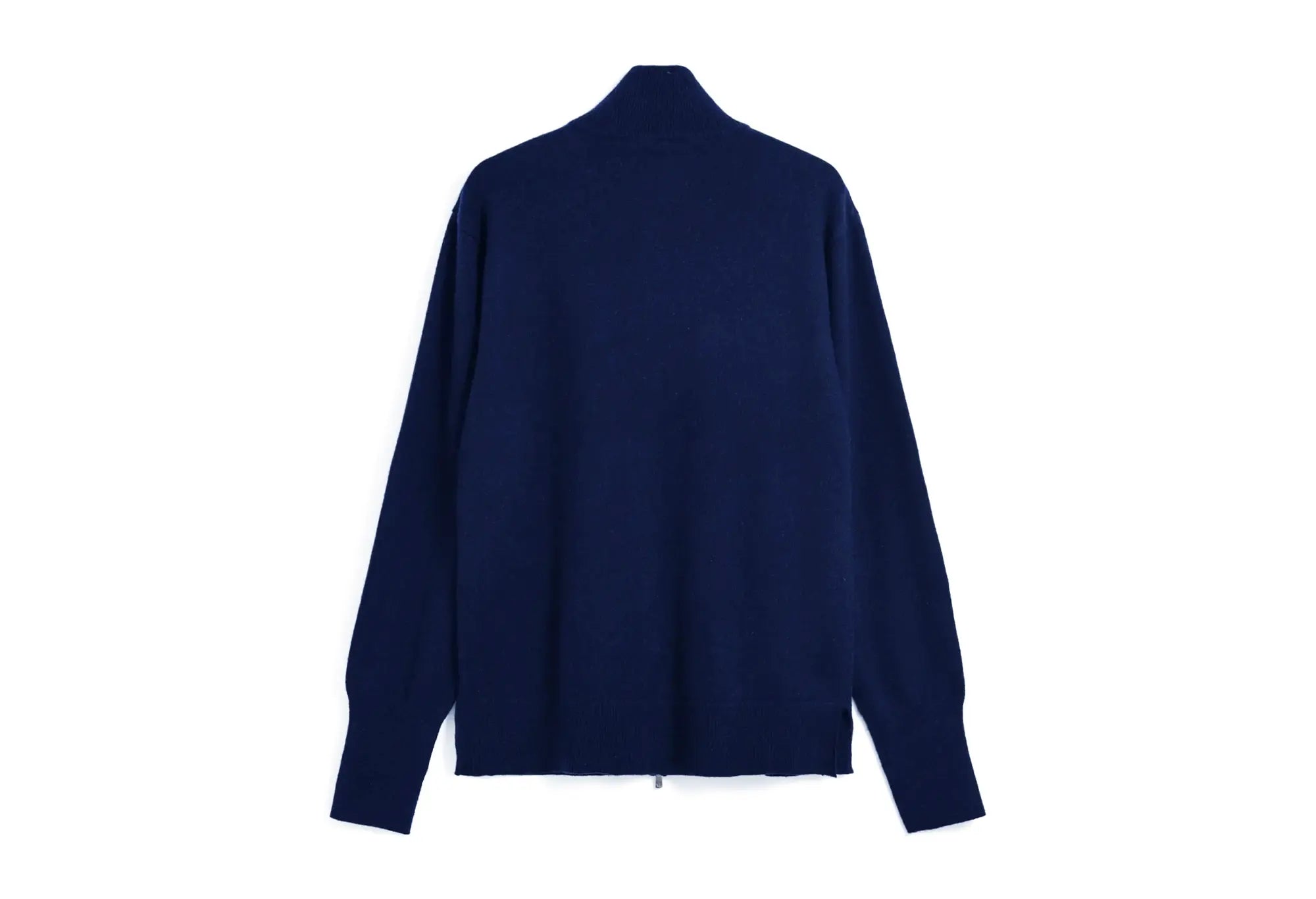 Taion Pull col montant zippé 100 % cachemire - Marine - Taion
