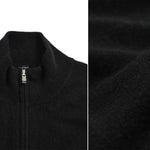 Taion Pull col montant zippé 100 % cachemire - Noir - Taion
