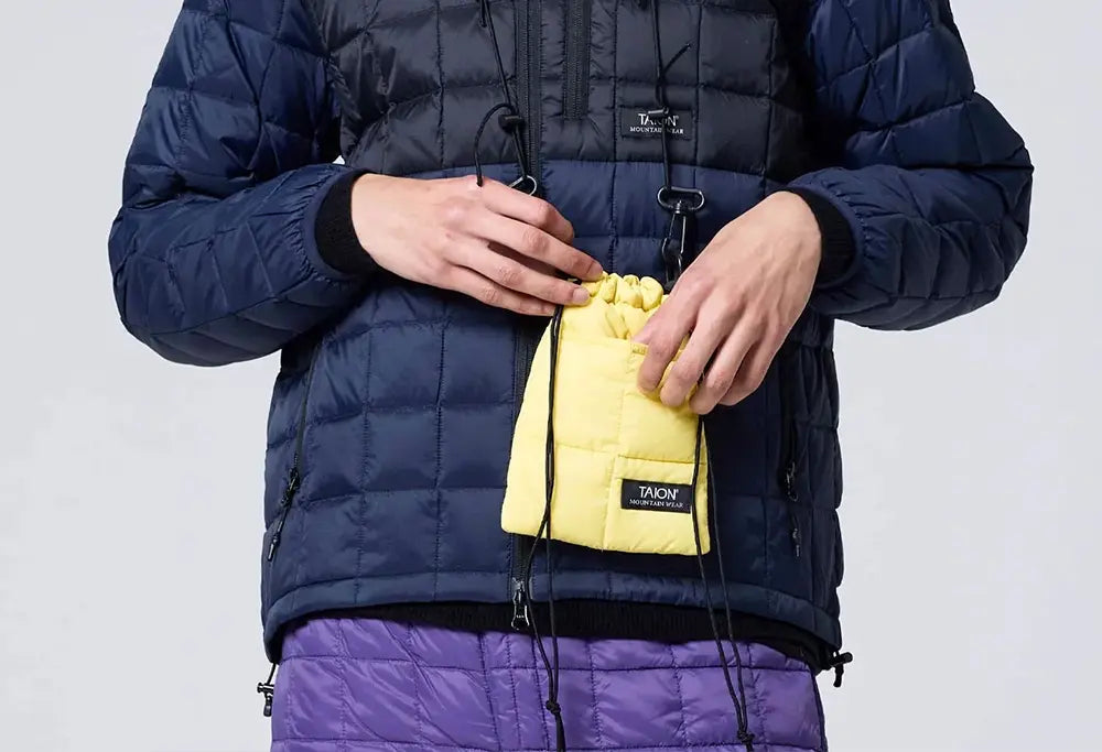 Taion Sac pochette à cordon coulissant - Jaune - Taion