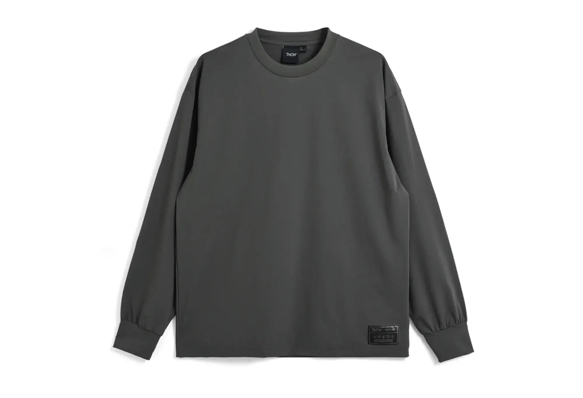 Taion Unisex Functional Long Sleeve T-Shirt - Charcoal - Taion