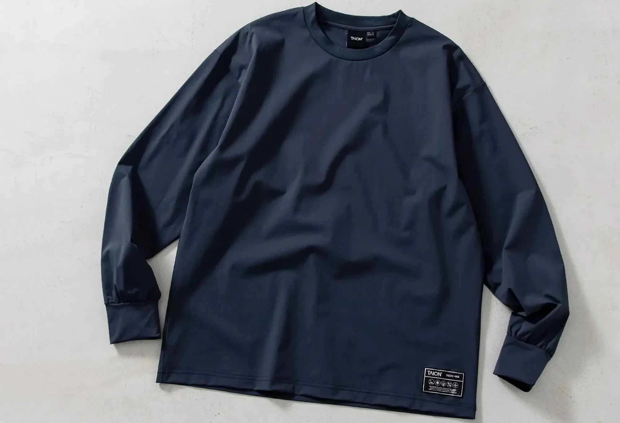 Taion Unisex Functional Long Sleeve T-Shirt - Navy - Taion
