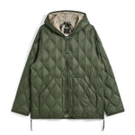 Taion Veste matelassée à capuche en duvet - Olive - Taion