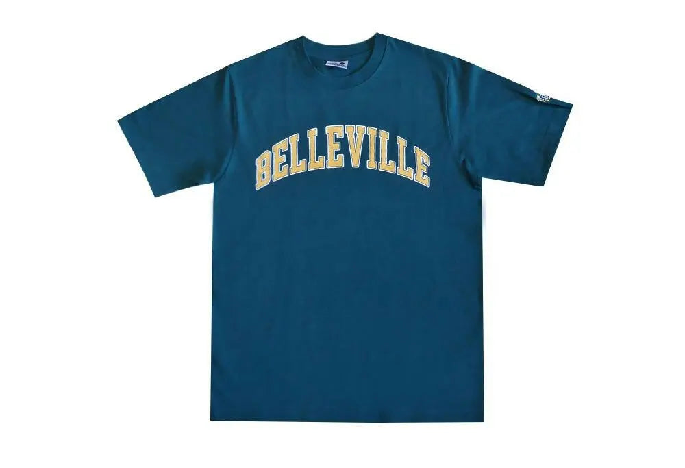 Tee Shirt vert 'Belleville' Throwback