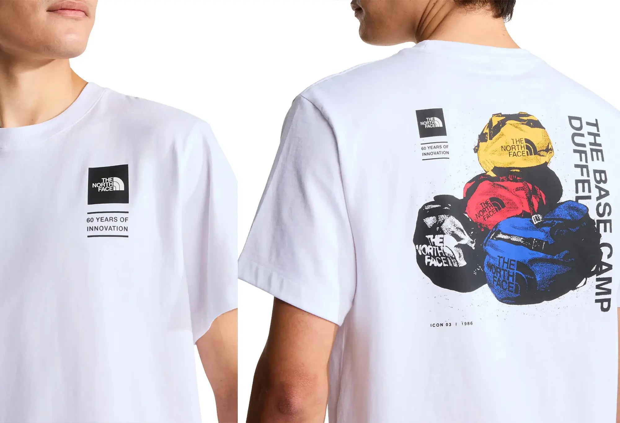The North Face Base Camp Duffel Celebration SS Tee - Blanc - The North Face