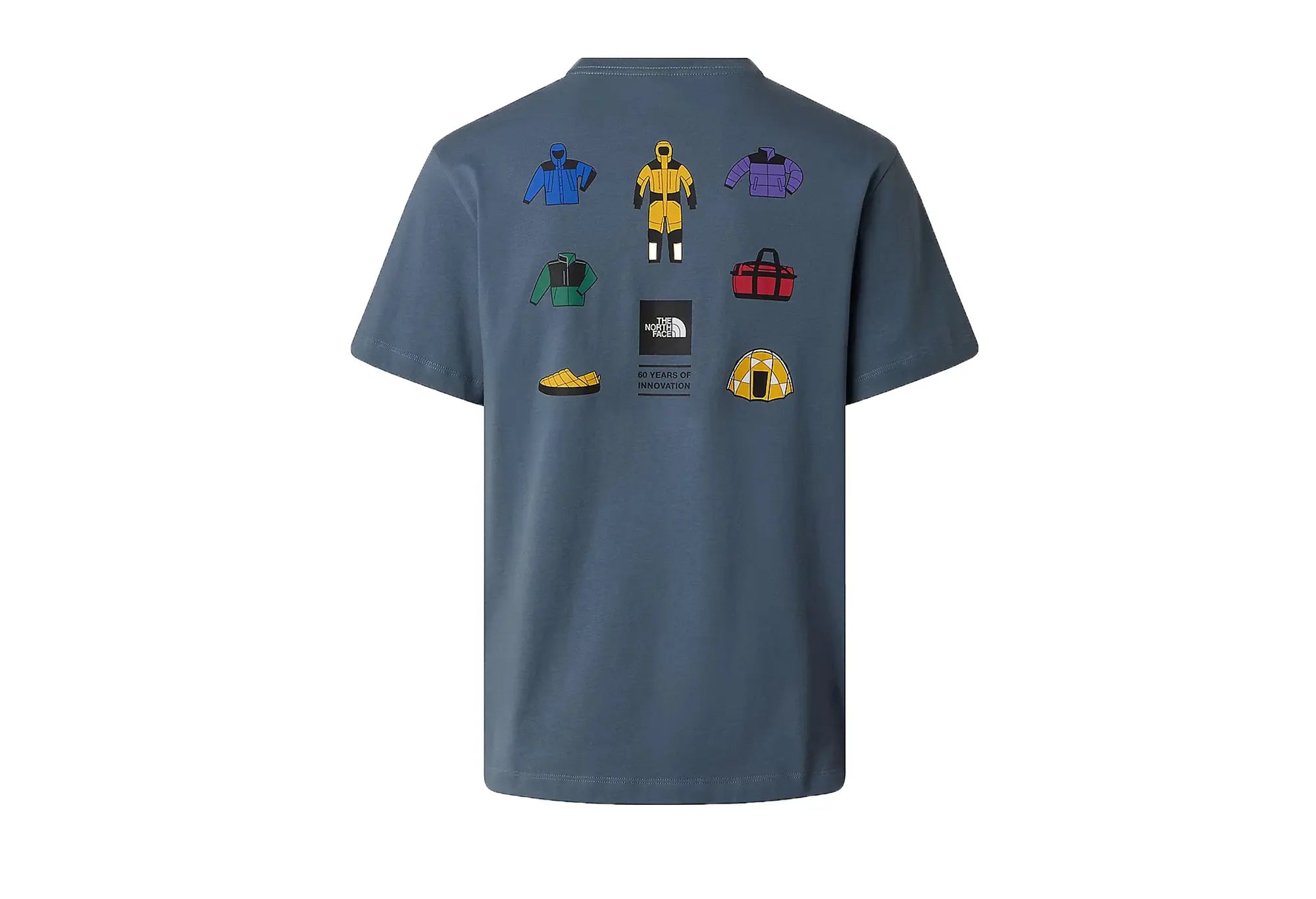 The North Face Icon Celebration SS Tee - Granite Gris - The North Face