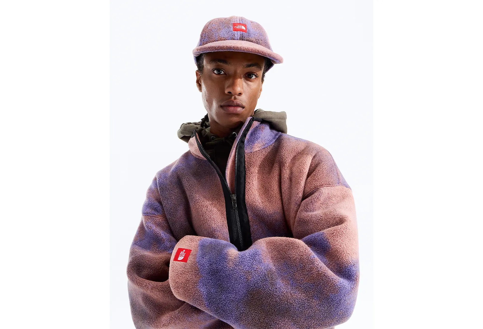 The North Face Polaire 1/2 Zip Red Box - Grounded Plum 1989 Catalogue Print - The North Face