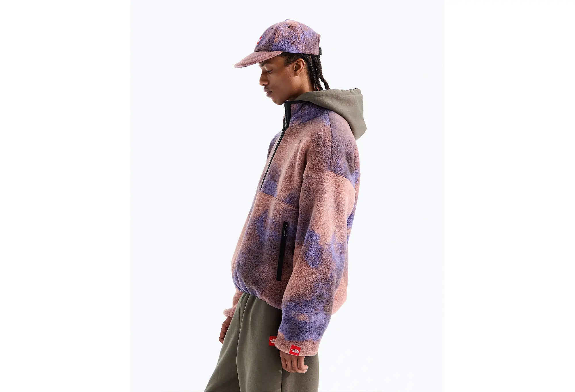 The North Face Polaire 1/2 Zip Red Box - Grounded Plum 1989 Catalogue Print - The North Face