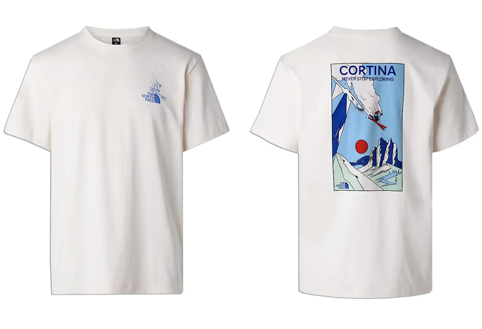 The North Face T-shirt Mountain Celebration Graphic Unisexe The North Face