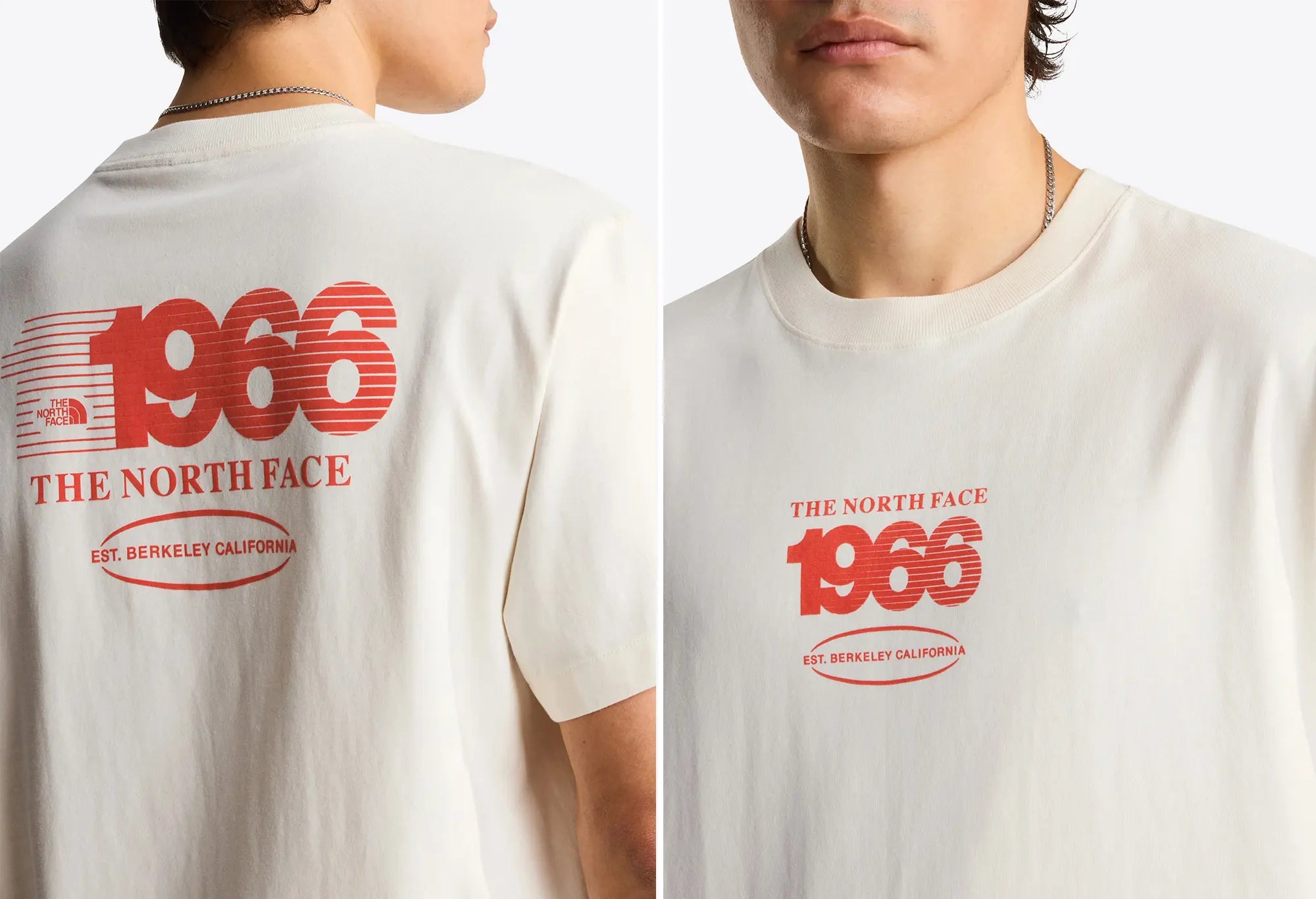 The North Face T-shirt Track Relaxed Graphic White Dune The North Face