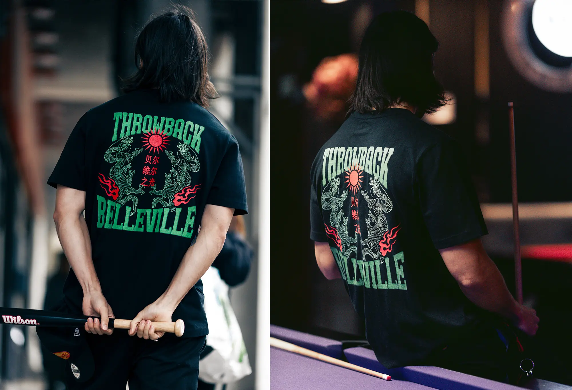 Throwback Belleville 'Dragon' T-Shirt Unisex Throwback