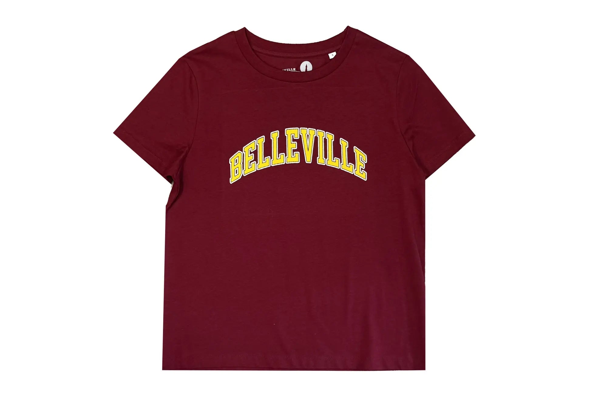 Throwback T-Shirt Bordeaux et jaune 'Belleville' Throwback