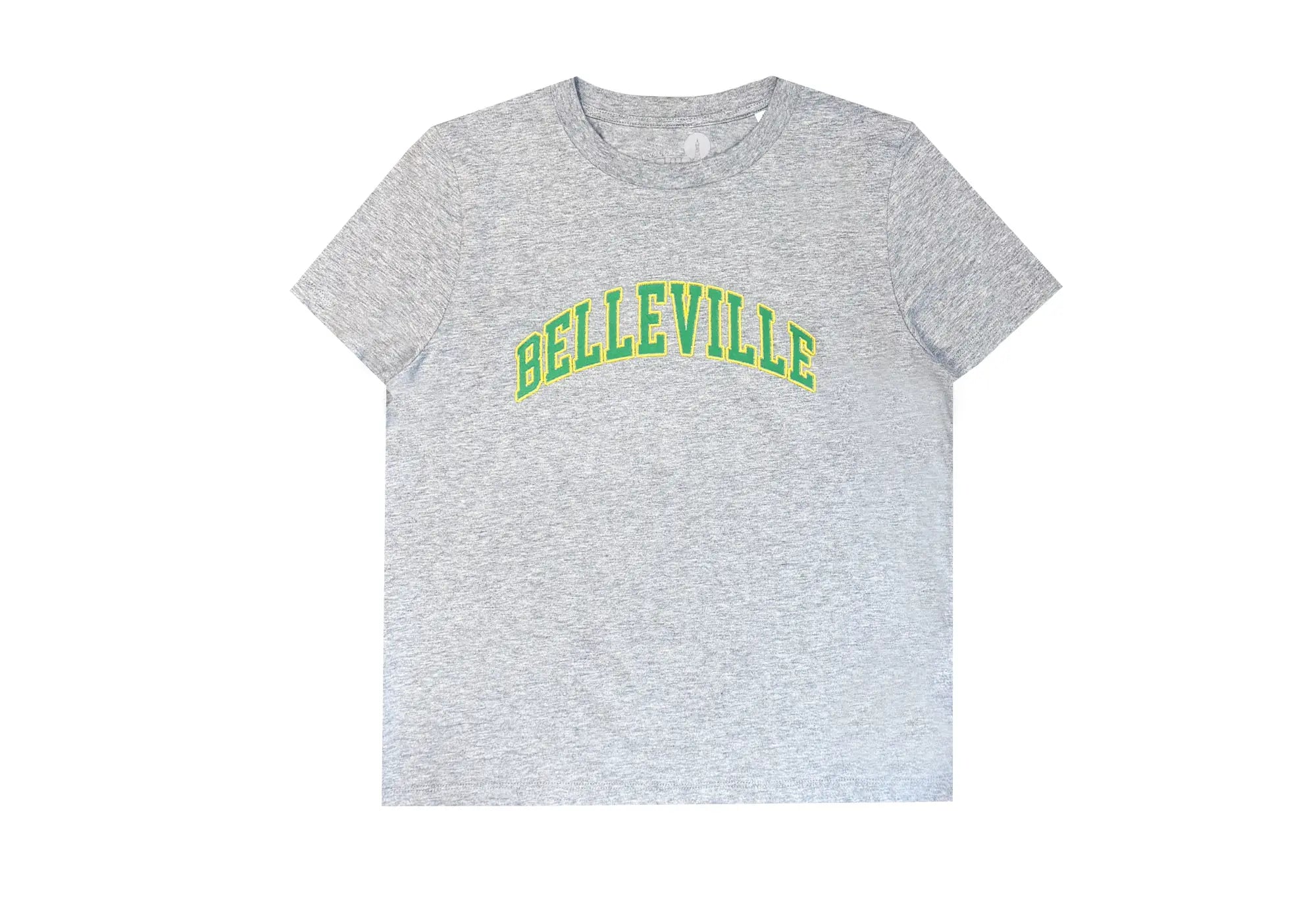 Throwback T-Shirt Gris et vert 'Belleville' Throwback