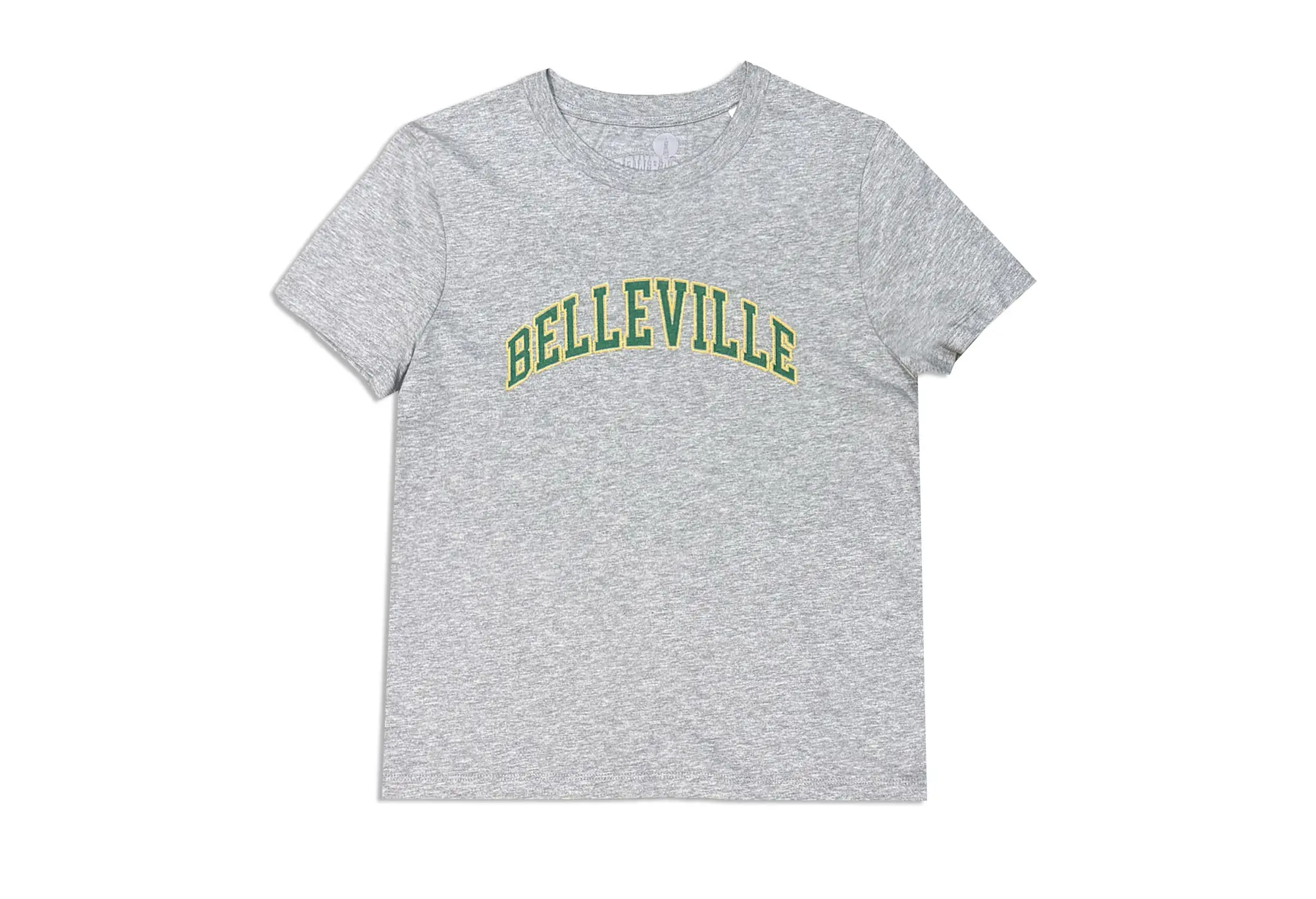 Throwback T-Shirt Gris et vert 'Belleville' Throwback