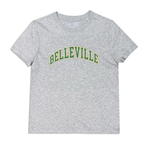 Throwback T-Shirt Gris et vert 'Belleville' Throwback