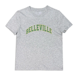 Throwback T-Shirt Gris et vert 'Belleville' Throwback