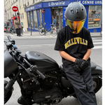 Throwback T-Shirt Noir et Jaune 'Belleville' Unisex Throwback