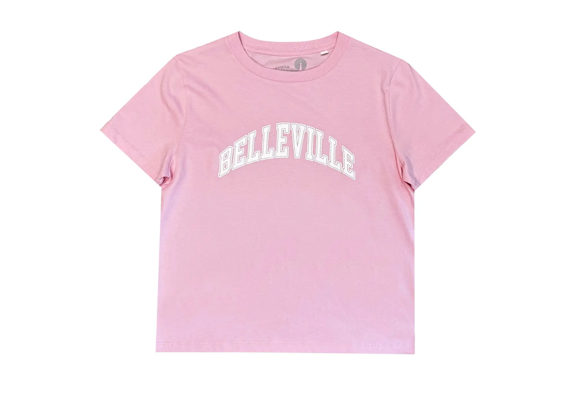 Throwback T-Shirt Rose et blanc 'Belleville' Throwback