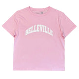 Throwback T-Shirt Rose et blanc 'Belleville' Throwback