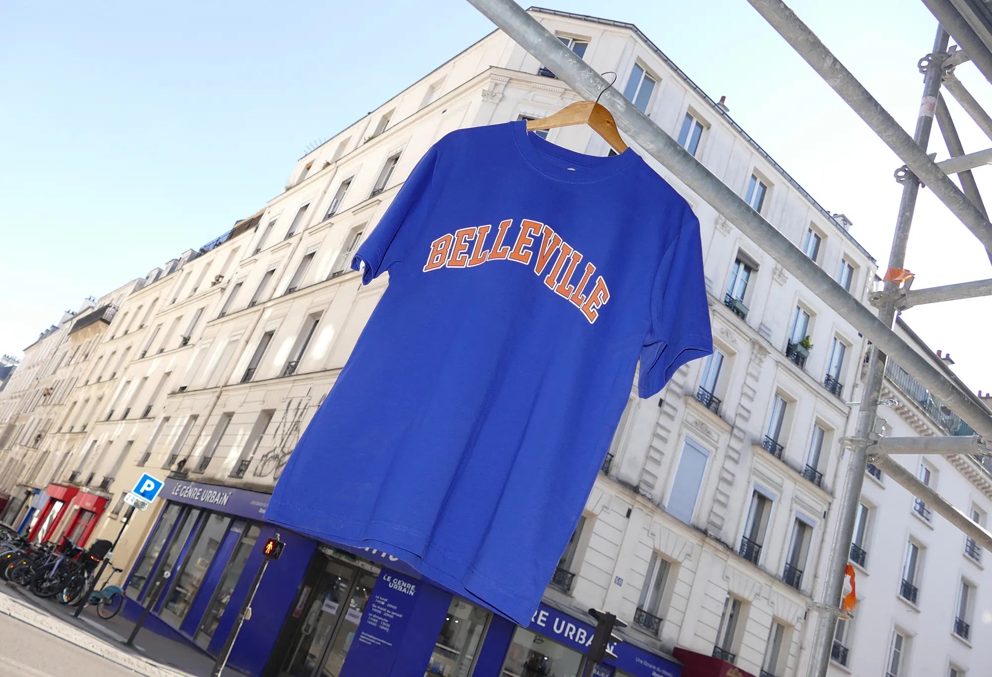 Throwback T-Shirt bleu 'Belleville' Throwback