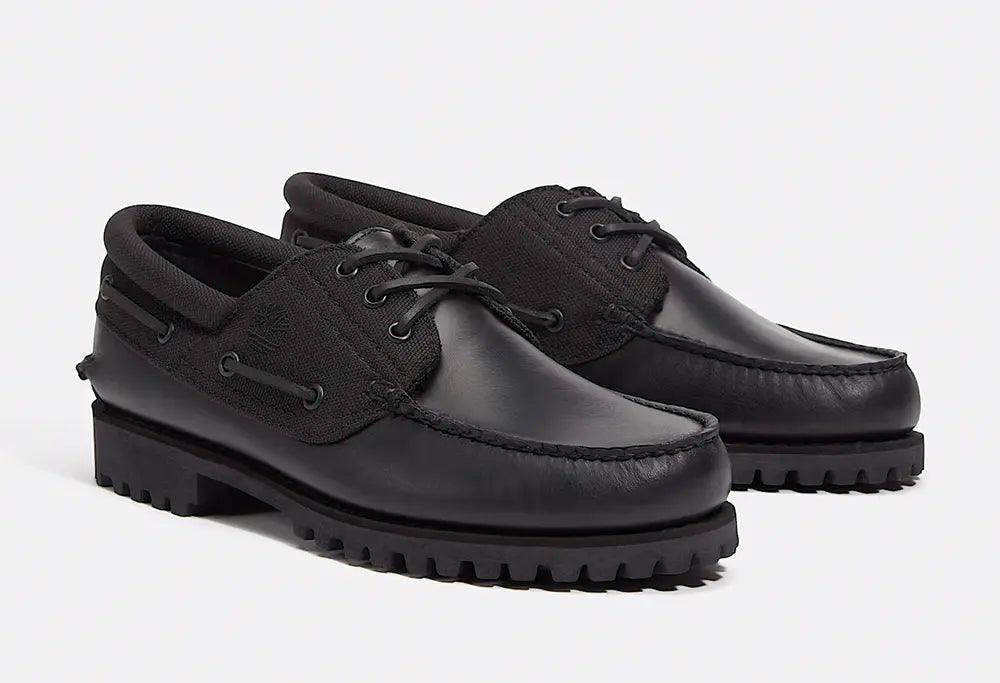 Timberland Authentic 3 Eye boat Shoe Black Timberland