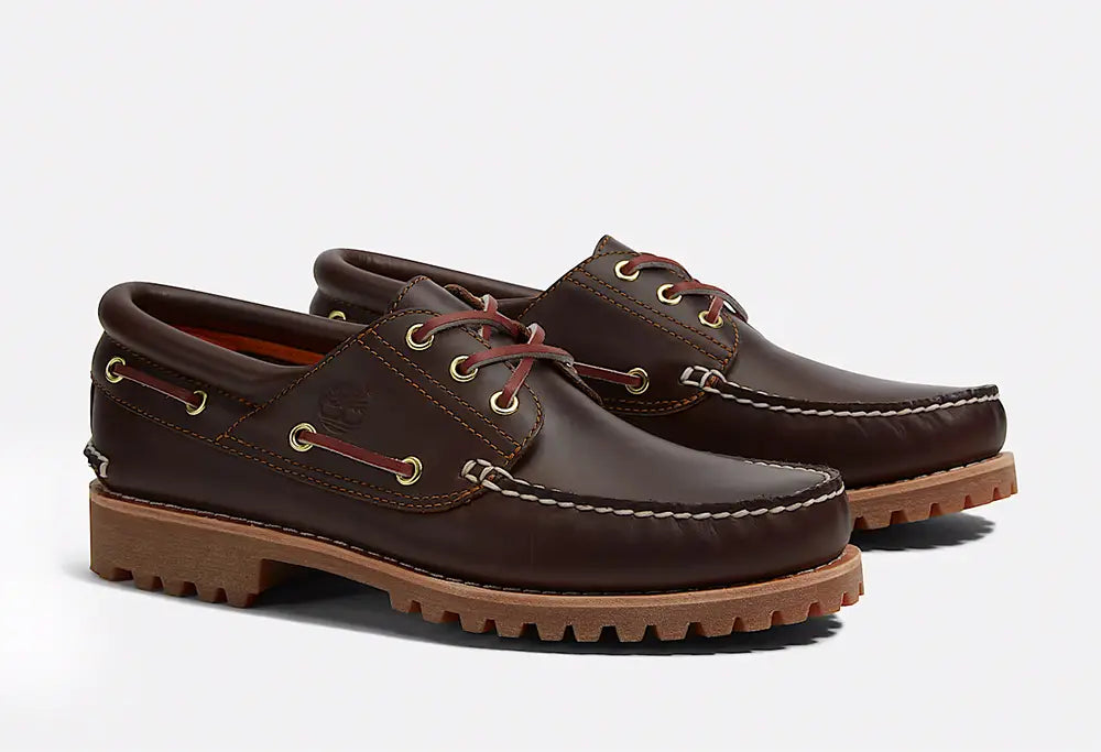 Timberland Authentic 3 Eye boat Shoe Brown Timberland