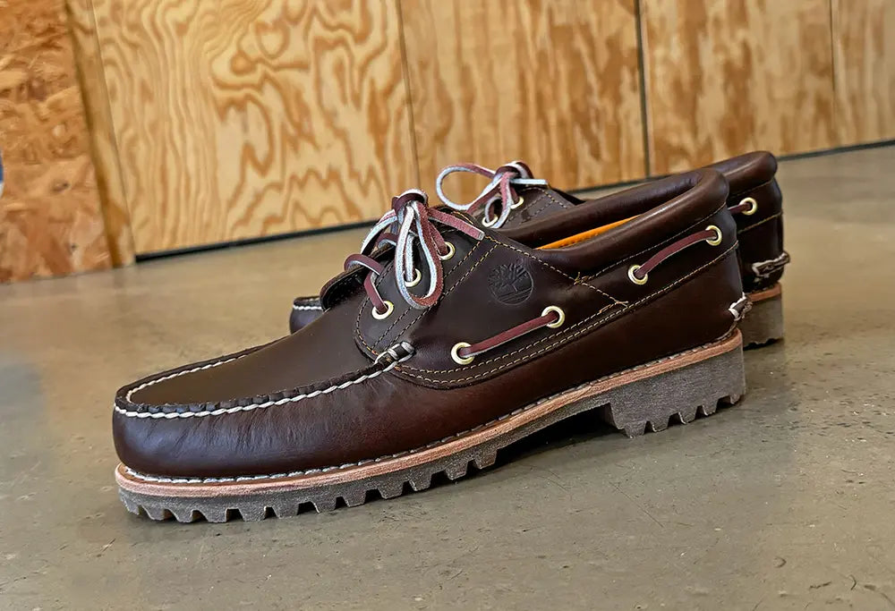 Timberland Authentic 3 Eye boat Shoe Brown Timberland