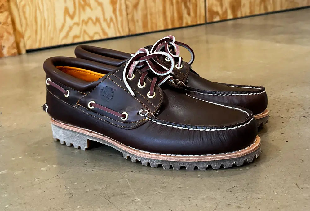 Timberland Authentic 3 Eye boat Shoe Brown Timberland