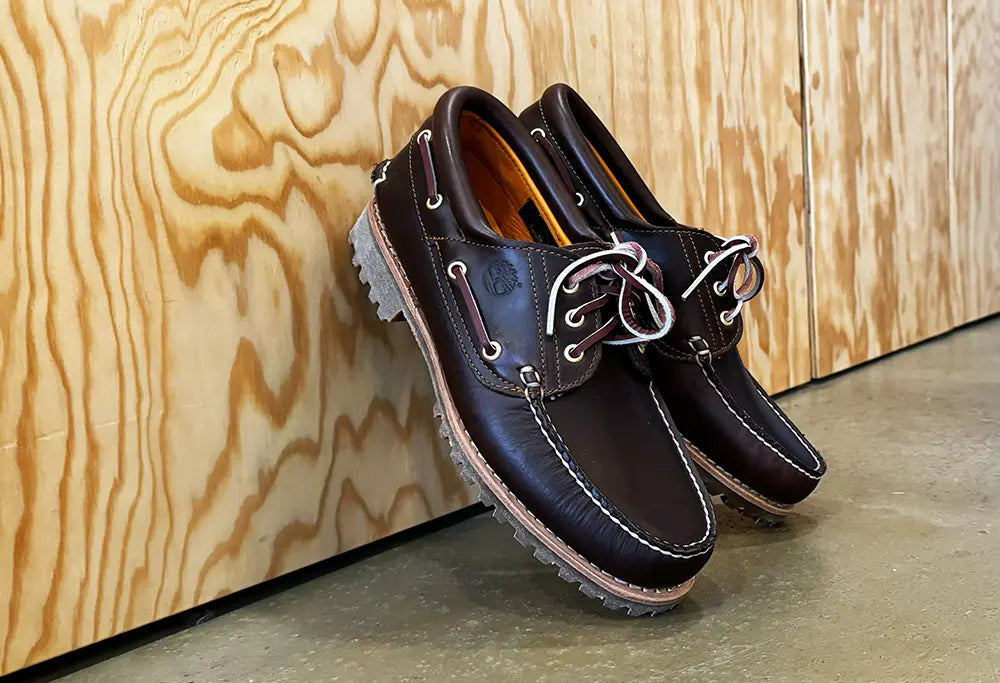 Timberland Authentic 3 Eye boat Shoe Brown Timberland