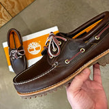 Timberland Authentic 3 Eye boat Shoe Brown Timberland