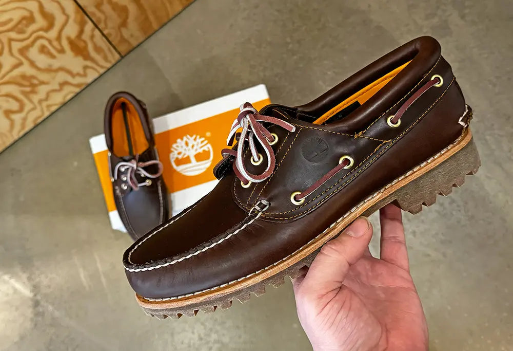 Timberland Authentic 3 Eye boat Shoe Brown Timberland