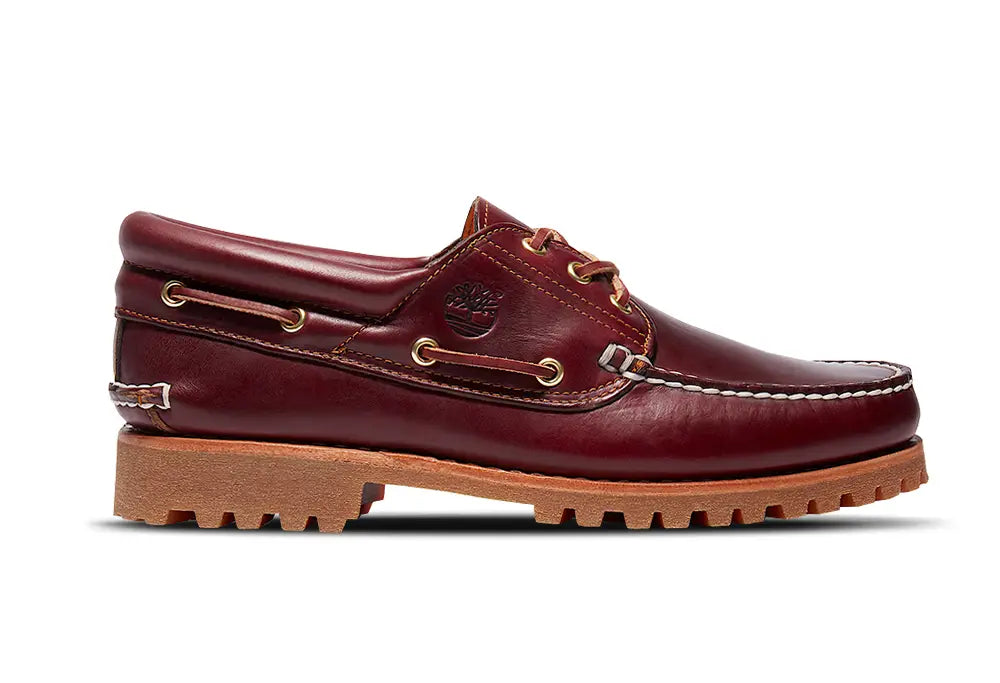 Timberland Authentic 3 Eye boat Shoe Burgundy Timberland