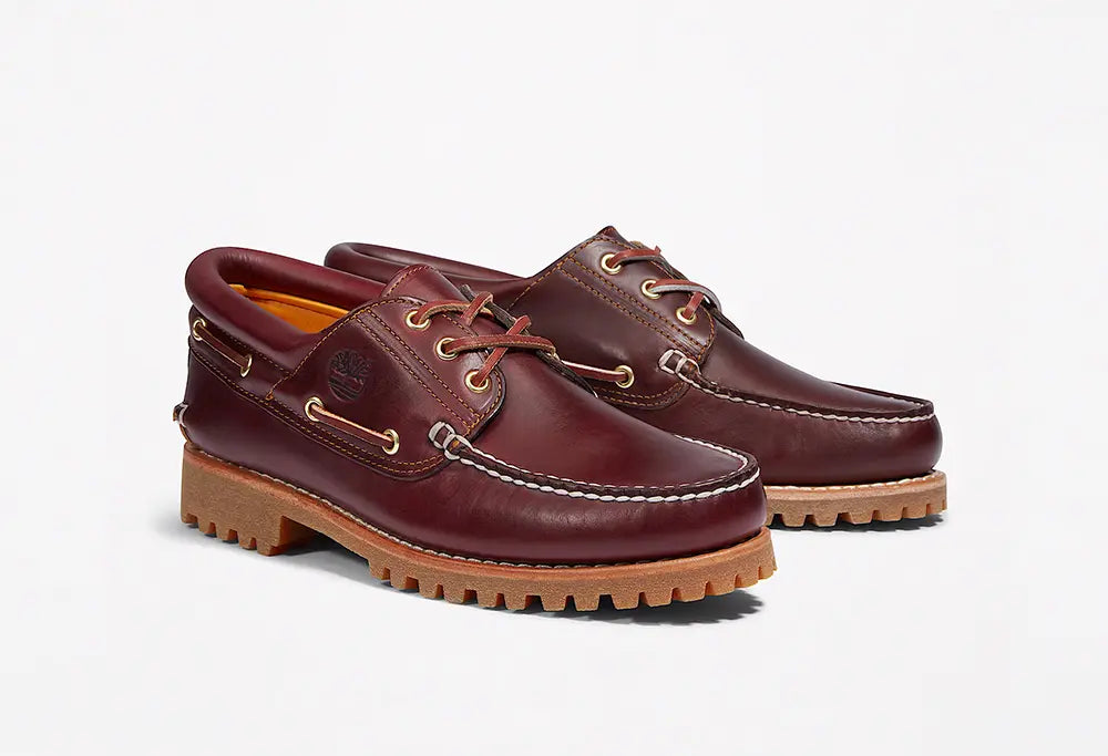 Timberland Authentic 3 Eye boat Shoe Burgundy Timberland