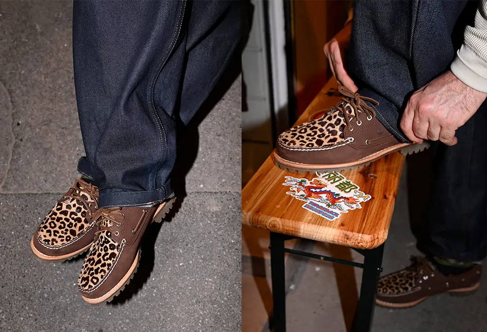 Timberland Chaussure 3 Eye Boat Leopard Timberland