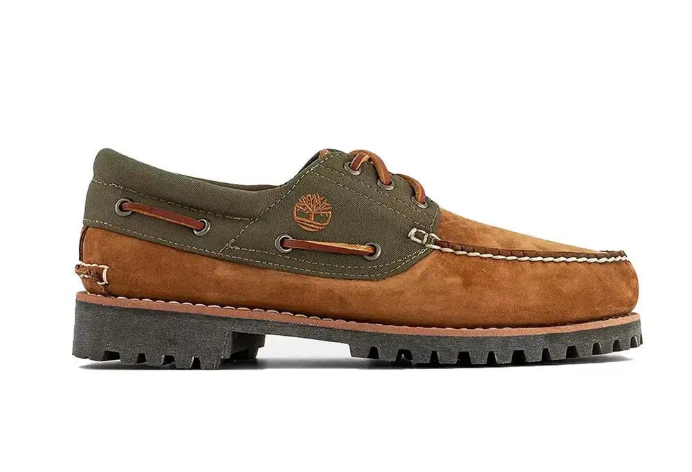 Timberland Authentic 3 Eye boat Medium Brown Nubuck Timberland