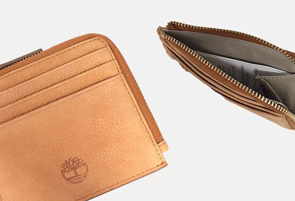 Timberland Porte-cartes cuir jaune Timberland