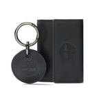 Timberland Portefeuille Pliant à Trois Volets et Porte-Clés Noir Timberland