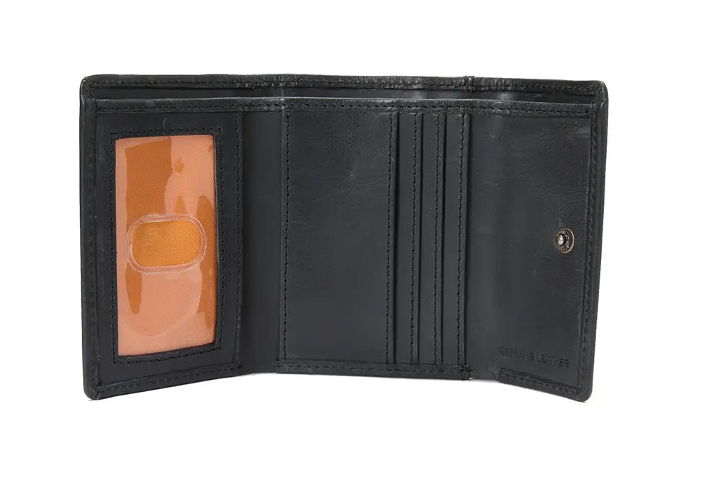 Timberland Portefeuille Pliant à Trois Volets et Porte-Clés Noir Timberland