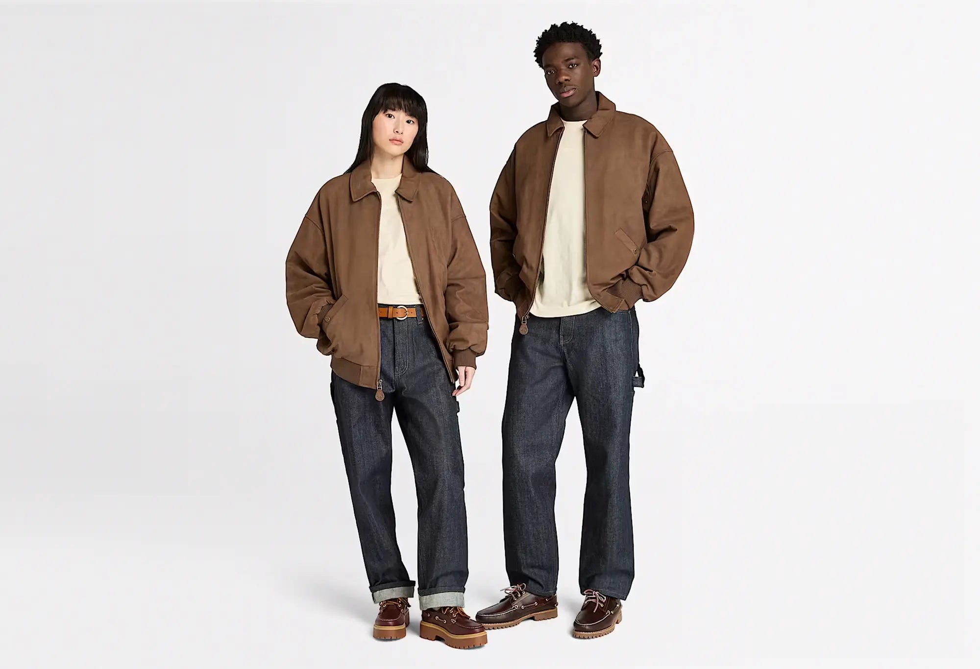 Timberland Re-issue Leather Bomber - Marron Timberland