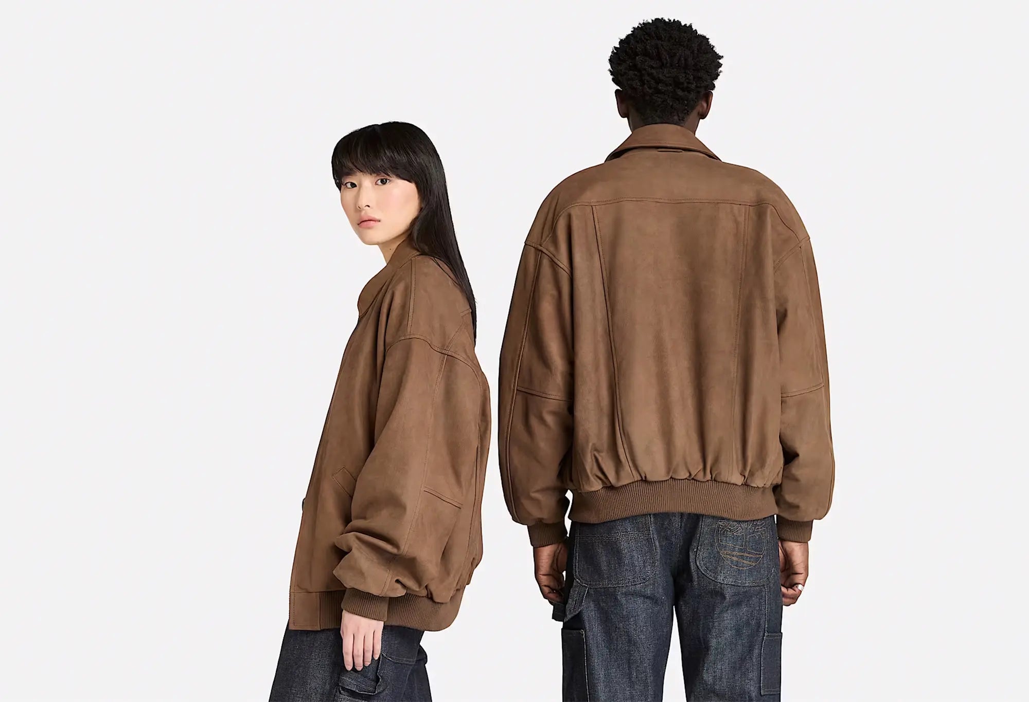 Timberland Re-issue Leather Bomber - Marron Timberland
