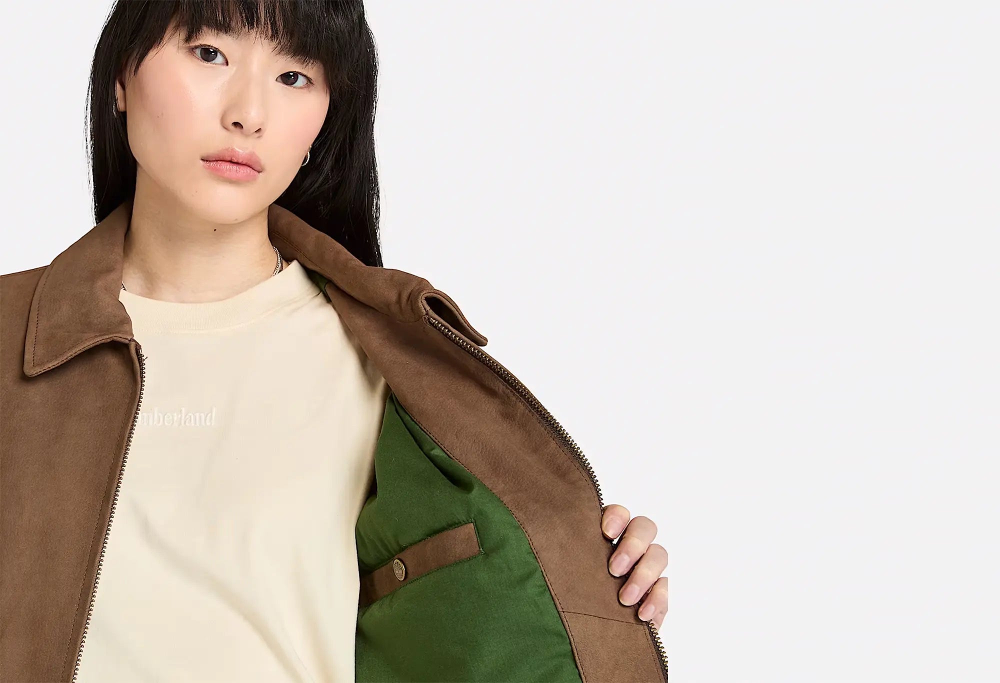 Timberland Re-issue Leather Bomber - Marron Timberland