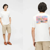 Timberland T-shirt unisexe à motif « Fishing Photo » blanc Timberland